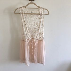 UO Pins & Needles bohemian lace vest